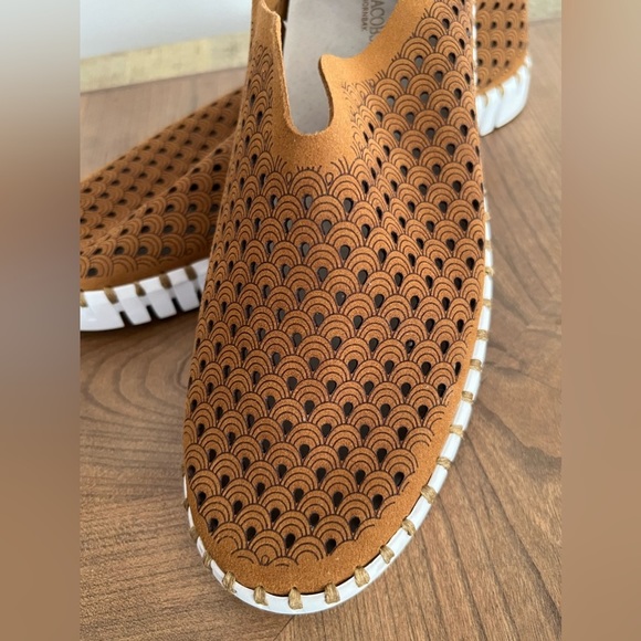 ILSE JACOBSEN Tulip 139 Suede Perforated Shoes Slip On Sneakers - Picture 7 of 16